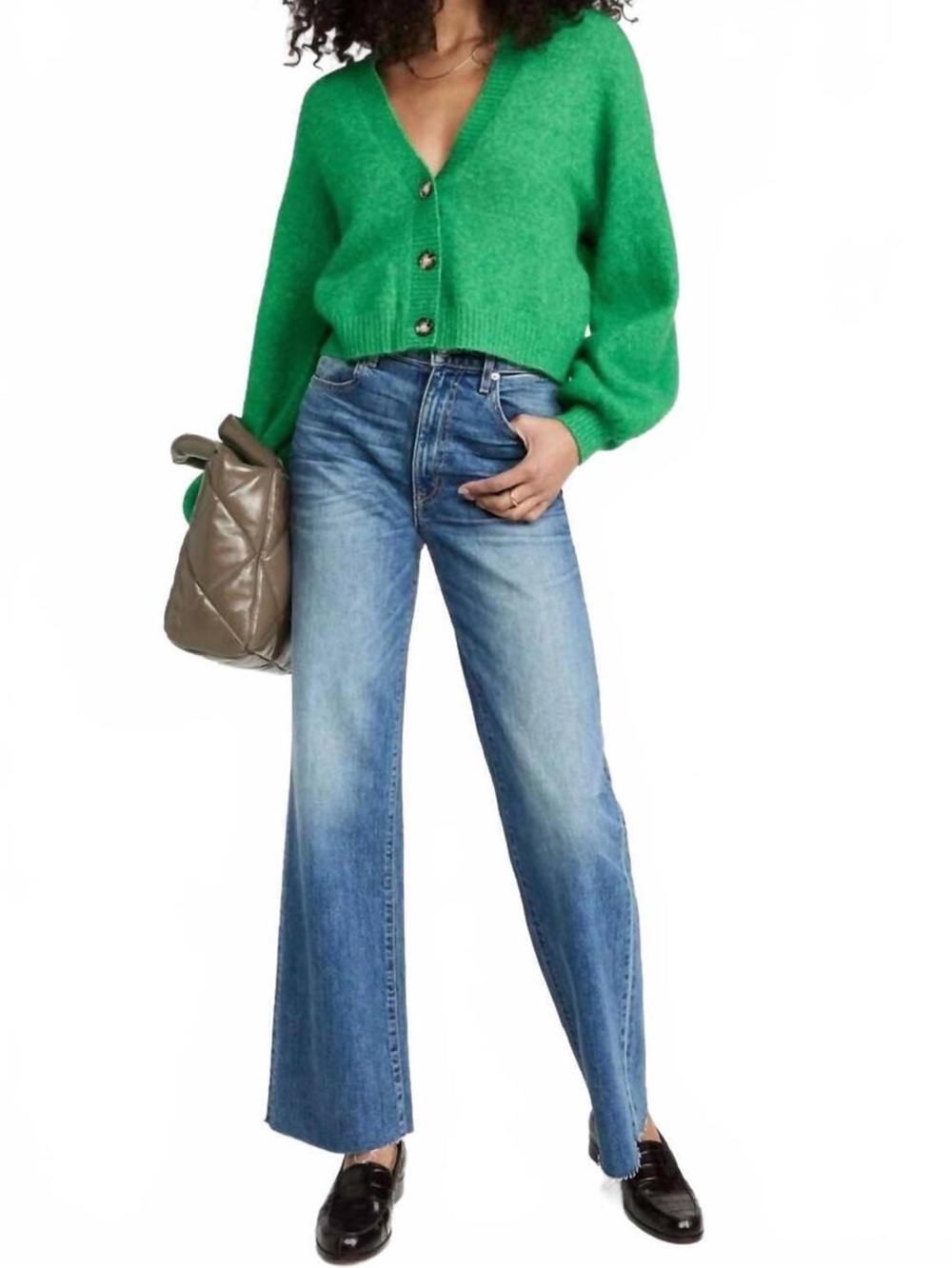 SLVRLAKE Grace 25 High Rise Wide Leg Women’s Jeans Laurel Canyon Raw Hem